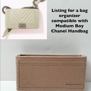 Bag organizer compatible for Medium Boy Chanel handbag